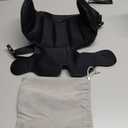 SARISUN Travel Pillows for Airplanes, Airplane Pillow for Long Flight, Airplane Head Strap with Eye Mask for Sleep, Travel Neck Pillow for Car Road Trip, 360 Support Headrest, Stop Bobblehead, Black