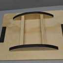 Balance Board Wooden Wobble Board for Adults Anti-Slip Board for Physical Therapy & Core Strength, Ideal Balance Board for Standing Desk with Ankle Support