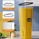 Airtight Food Storage Containers with Lids, 24 PCS Kitchen and Pantry Organization Canisters, BPA-Free, PVC-Free, Food-grade Plastic Leak-proof Jars for Cereal, Flour, Sugar, Extra 24 Labels & Marker