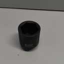 SUNHZMCKP 1/2 Inch Drive Impact Socket, SAE 1-3/4 In Deep Socket, CR-MO, 6 Point Axle Nut Socket for Easy Removal of Axle Shaft Nuts (1-3/4)