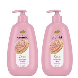 Dove X Crumbl Moisturizing Liquid Hand Wash Confetti Cake | 1pack, of 12 oz Hand Wash with Pump | Limited Edition (Confetti Cake)