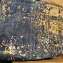 Uermei 9x12 Area Rug for Living Room Washable Abstract Golden Brown Carpet