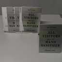 Stockroom Plus Double-Sided Metal Safety Signs, All Visitors Must Wash Hands (5x7 In) - 6 Pack