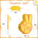 Two Groovy Pinata - Groovy Pinata with Blindfold and Bat for Kids Groovy Hippie Theme Birthday Party Game Decorations (Small Size 16x12x3)