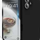 for iPhone 17 Case, Liquid Silicone Cover with Camera Protection Anti-Scratch Soft Microfiber Lining Shockproof Protective Phone Case for iPhone 17 6.3", Black