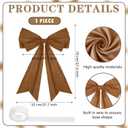 1 Pcs Large Khaki Coquette Bow For Backdrop 27.6 X 21.7 Inches Big Khaki Bows Room Wall Decor Giant Ribbon Tie Hanging Gift for Birthday Bachelorette Party Girl Baby Shower Bridal Shower Wedding