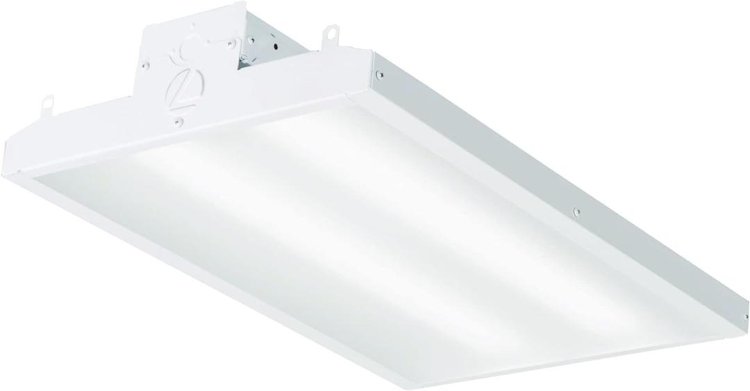 Lithonia Lighting I-BEAM LED High Bay Light, Ceiling Lighting Fixture, 12,000 Lumens, 5000K Daylight, Dimmable LED Shop Lights for Warehouse, Garage, Work Light, MVOLT 120-277V (IBE 12LM MVOLT 50K)