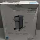 Knape & Vogt in-Cabinet Pull Out Trash Can, 20-Qt., Bottom-Mount Cabinet Installation, Requires Min 8-in Opening, 20.5 in x 8.5 in x 17.5 in, RS-PSW9-1-20-P, Platinum