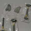 Jade Gua Sha Facial Massager Set - 5 in 1 Skin Care Tools with Roller and Massager