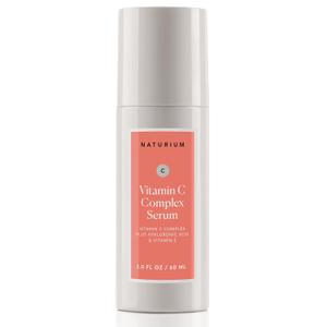 Naturium Vitamin C Complex Face Serum Jumbo, Anti-Aging Facial Treatment with Hyaluronic Acid & Vitamin E, 2 oz