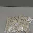 Morcheiong 52Pcs Pearl Rhinestone Letter Patches Self Adhesive A-Z, Stick on Pearl Letter Patches for Clothes, Fabric, Backpack (White)
