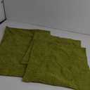 Set of 4 Green Throw Pillow Covers Neutral Textured Linen Decorative Pillowcases 18x18 Inch, Farmhouse Rustic Outdoor Pillow Cover Square Accent Cushion Cases for Sofa Couch Home