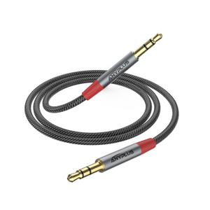 Aux Cord,3.5mm Aux Cable Male to Male TRS Auxiliary Cord for iPhone,3M-(1pcs) Hi-Fi Souund Fish Wire Braided Audio Cable Compatible with Headphone,Car Stereo, Speaker, Echo