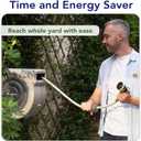72 FT x 5/8" Retractable Garden Hose Reel by HOZEREEL, Outdoor Garden Hose Reels - Automatic Self Retract Wall Mount Hose Reel Enclosed Storage, Any Length Lock, 10 Pattern Nozzle-Grey
