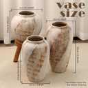 Large Ceramic Vase, 11.8 Inch Minimalist Decorative Farmhouse Vase for Home Decor, Living Room, Shelf Decor, Entryway, Wedding, Table Decoration