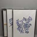 Large Framed Coral Wall Art, Navy Blue Coastal Ocean Life Prints, 20"x28"x3