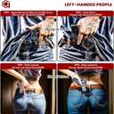 Glock48 Holster IWB OWB Kydex Holster Fit: Glock 48 & Glock 48 MOS Pistol  Inside Waistband Concealed Carry  Adjustable Cant & 'Posi-Click' Retention  No Wear - No Jitter - USA Made by Amberide (Right Hand Draw)