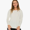 Jostar Women's Basic T Shirts - Long Sleeve Stretch Soft Round Neck Solid Top, L