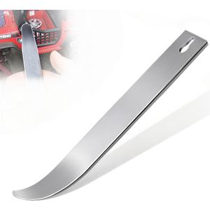 DWH 4140 Pry Tool Car Trim Removal Tool Kit, Metal Car Panel Removal Tools Pry Bar, Auto Door Audio Dash Panel Popper Trim Puller (silver)