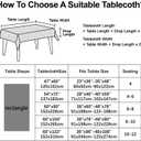 Lace Trim Tablecloth, Crystal Clear Vinyl, Waterproof Plastic Table Cover with Decorative White Border for Dining Tables (60x122in)