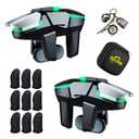 13 in 1 Mobile Phone Gaming Triggers Combo Kits for iPhones/Android Phones, Mobile Phone Game Controller for PUBG Mobile/Call of Duty/Apex (Metal)