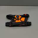 PHOEPET No Pull Dog Harness Medium Reflective Front Clip Vest with Handle,Adjustable 2 Metal Rings 3 Buckles,[Easy to Put on & Take Off](M, Orange)