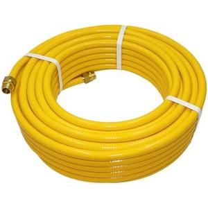 1/2" CSST Gas Line 100ft Flexible Gas Line,Corrugated Stainless Steel Tubing with 2 Male Fittings for Natural Gas and Propane (100Ft 1/2inch)