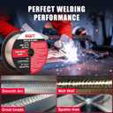 AWT Solid MIG Welding Wire, ER70S-6 Gas Solid Carbon Steel Mig Wire with Low Splatter, .030" 2-Pound Spool, Pack of 1