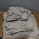 WRENSONGE Light Oatmeal Queen Comforter Set, 7 Pieces Soft Microfiber Comforters Queen Size with Fitted Sheet, Flat Sheet, 2 Pillow Shams, and 2 Pillowcases- Warm Bedding Sets Queen for All Season