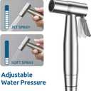 Handheld Bidet Sprayer for Toilet, Muslim Shower Water Jet Spray for Toilet, Bidet Faucet Cloth Diaper Sprayer for Baby Wash, Adjustable Water Pressure with Bidet Hose for Feminine Wash