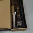 Cisily Extra Large Kitchen Sink Caddy Organzier with High Brush Holder, Sponge Holder for Sink, 304 Rustproof Stainless, Kitchen Countertop Soap Dispenser Organizer For Decor and Accessories (10.62, Matte Black)