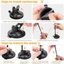 Cat Toys, 2 Pack 3 in 1 Interactive Cat Toy for Indoor Cats with Sticky Super Suction Cup Detachable 10 Pcs Replacements Feathers Balls Mice 2 Wand Hanging Door Kitten Toys