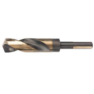 1-3/8 Inch Cobalt Drill Bit HSSCO High Speed Steel M35 S&D Twist Drill Bit for Stainless Steel 1/2" Reduced Shank 6" OAL 135-Degree Split Point