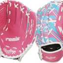 Rawlings | Remix T-Ball & Youth Baseball/Softball Glove | Sizes 9" - 10.5" (Pink)