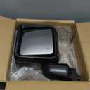 Driver Side Mirror for 2018-2023 Jeep Wrangler JL/2020 2021 2022 2023 Gladiator JT,Mirror Assembly with Heated,Manual Folding Without Turn Singal/Blind Spot,Replace 68281890AE 68281890AB