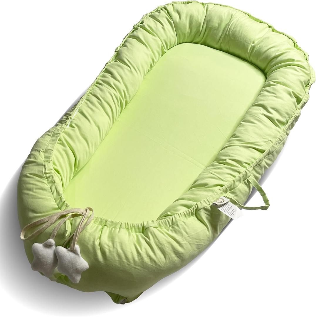 Soft and Breathable Baby Lounger - Portable Infant Nest for Newborns - Safe and Comfortable Resting Pod for Babies