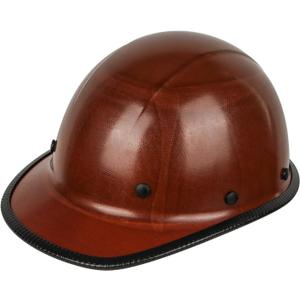 GREEN DEVIL Fiberglass Full Brim Hard Hat OSHA & ANSI Rated Fiber Hardhat for Men with Brim Guard (Natural Tan Cap Style)