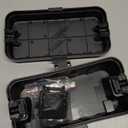 Hrensaw Small Weatherproof Electrical Connection Box(Inner 5.5 x 3 x 2.2inch),Outdoor Electrical Box,Waterproof Extension Cord Covers for Plug, Extension Cables, Holiday Lights,Black