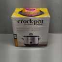 Crock-Pot 4.5 Quarts Manual Design Series Slow Cooker with 3 Manual Heat Settings Cooks Meals for 4 Plus People with Removable Stoneware Bowl, Silver