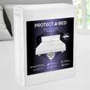Protect-A-Bed Essential Mattress Pad Queen, 100% Waterproof, Dust Mite Barrier Mattress Pad, Breathable & Quiet, Antimicrobial, Fits 11"-18" Mattresses