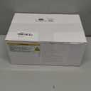 Set of 6 Christmas Mini Decorative Lanterns with Flickering LED Flameless Candle Hanging Lantern Decoration Bulk with Buffalo Plaid Bow Battery Included for Xmas Party (Black and White Bow)