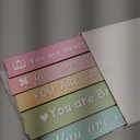 Pink Room Decor for Teen Girls Aesthetic, Cute Bedroom Wall Decor for Baby Girl, Boho Rainbow Wall Art Signs, Trendy Stuff Decorations for Kids Nursery Bed Room Dorm Classroom Bathroom