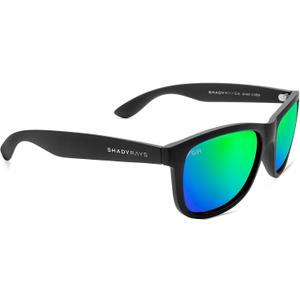 Shady Rays Signature Series - Black Emerald/Green Emerald Mirror Lens, Standard Fit