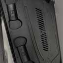 PS5 Wall Mount Kit with Charging Station for Edge & Dual Controller, 9 Light Modes PS5 Cooling Station with 3-Level Fan, PS5 Pro Stand Wall for PS5/Slim/Pro Disc&Digital, PS 5 Accessories Shelf Mount (Black)