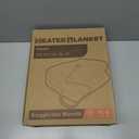 Electric Heated Blanket Full Size 72"x84", Dual-Sided Soft Flannel & Sherpa, LCD Display 10 Heat Settings with 1-12H Timer & Overnight Safe, Bed & Couch, Machine Washable, Light Grey