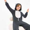 rrhss Boys Pajamas Flannel Hooded Rompers Long Sleeve Zip up Onesies