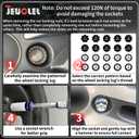 21PCS Wheel Locking Nut Key Kit Compatible with BMW, Wheel Lock Nut Socket Adapter Set, Anti-Theft Lug Nut Removal Tool, Anti-Theft Screw Remover