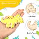 Jetec 24 Pieces Dinosaur Unfinished Wood Cutouts Animal Wooden Paint Crafts for Kids Dinosaur Birthday Party Supplies Home Decoration Ornament School Classroom DIY Craft Art Project Gifts, 8 Styles