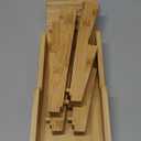 NIUXX Bamboo In-Drawer Knife Block Set for 9 Knives(Not Included), Large Kitchen Detachable Washable Cutlery Slot Organizer Storage Holder for Sharpening Steel and Cutter