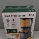 EanOruus 3-in-1 Masticating Juicer, Perfect for Juice, Nut Milk & Sorbet, Slow Cold Press with 6.5" Extra Wide Feed Chute, 100oz Large Capacity, Premium Gray